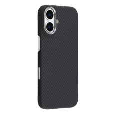 A-One Brand - iPhone 17 Mobilskal MagSafe Carbon Fiber - Fin Linje Svart