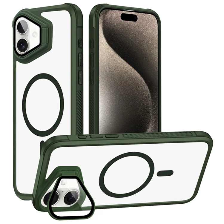 iPhone 16 Mobilskal Magsafe med Linsskyddsstöd (Grön) | 2353 | AlltMobil