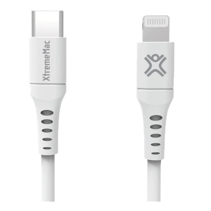 UTGATT1 - XtremeMAC USB-C Till Lightning Kabel MFI 2m - Vit