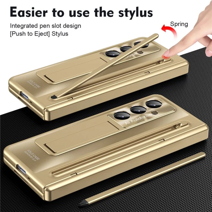 A-One Brand - Galaxy Z Fold 7 Mobilskal med Skärmskydd och Stylus Hinge