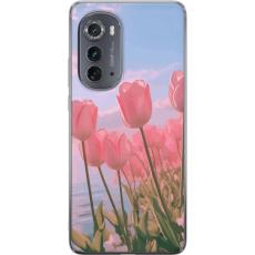 iSecrets - Mobilskal till Motorola Edge (2022) med Rosa Tulpaner