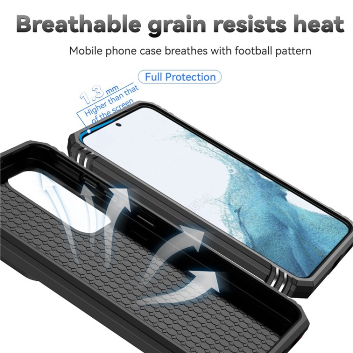 OEM - Galaxy S23 Plus Skal Ringhållare Anti-Fall - Svart