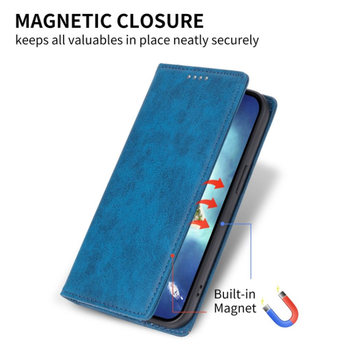 OEM - Galaxy S25 Plus Plånboksfodral RFID Blocking - Blå