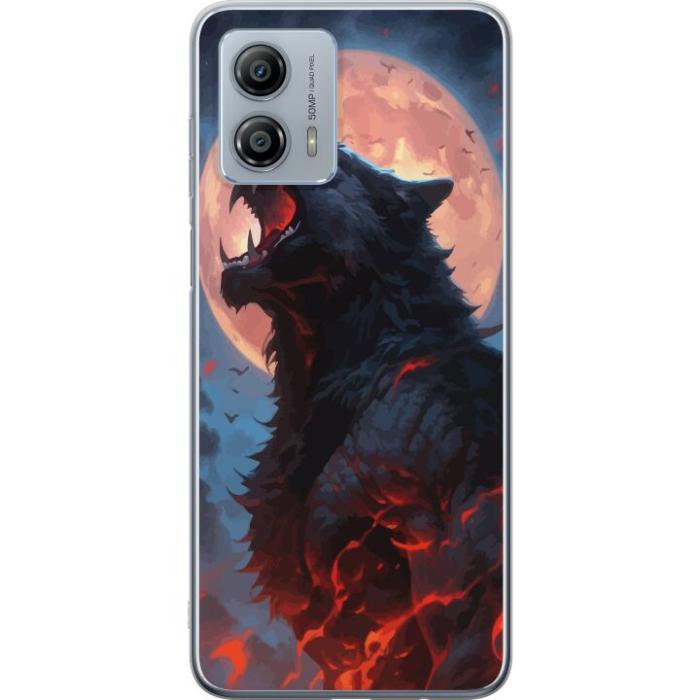 iSecrets - Mobilskal till Motorola Moto G53 med Ylande varg