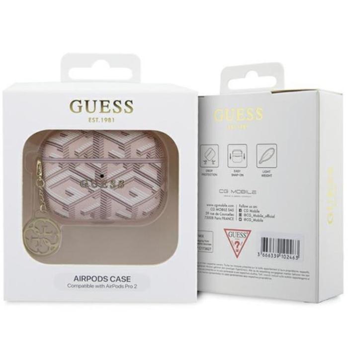 Guess - Guess AirPods Pro 2 Skal GCube Charm - Rosa