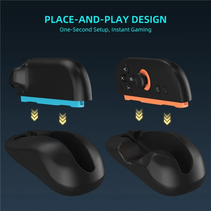 JYS - JYS 2st Nintendo Switch 2 Joy-Con Grip Mus Controller Base - Svart