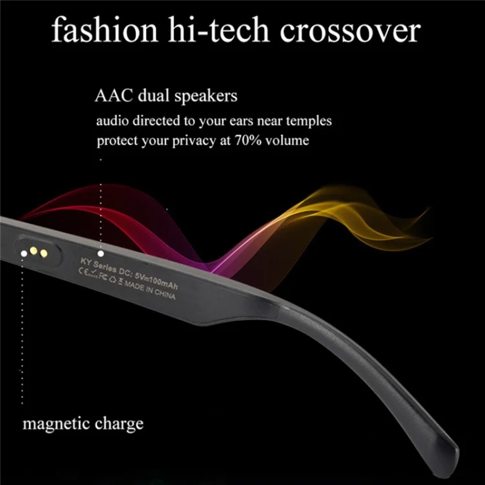 OEM - Smart Glasses Bluetooth-kompatibel TWS Hörlurar KY02B - Guld