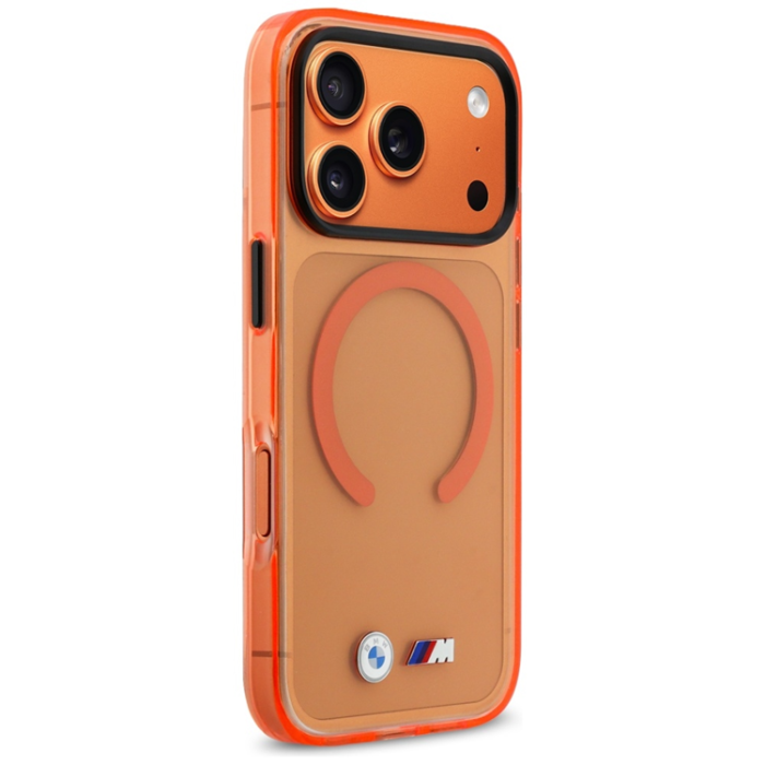 BMW - BMW Mobilskal iPhone 17 Pro Magsafe M IML Metal Logos - Orange