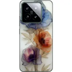 Gustaf - Mobilskal till Xiaomi 14 med Silkesblommor