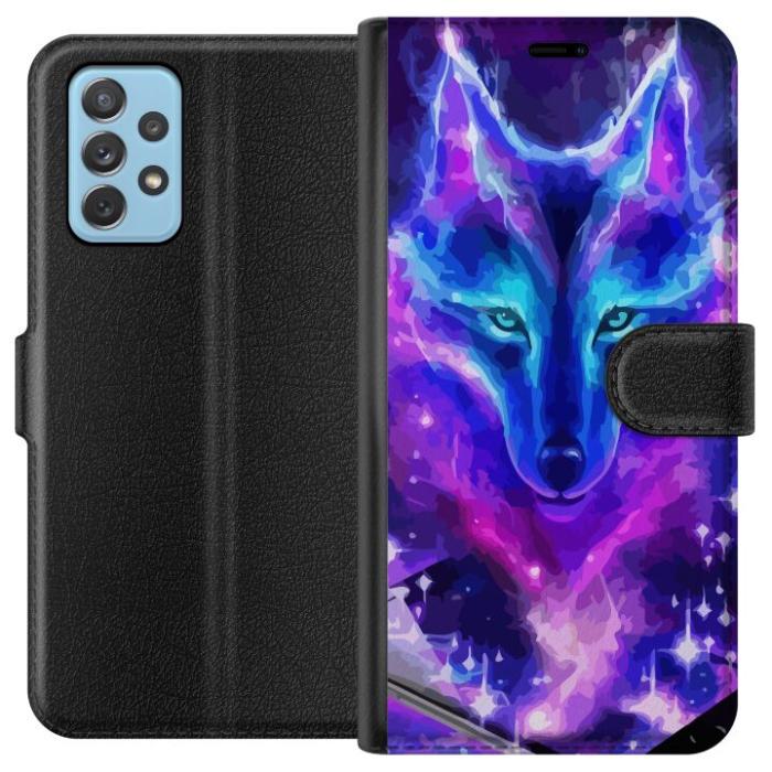 iSecrets - Plånboksfodral till Samsung Galaxy A72 5G med Neon Varg