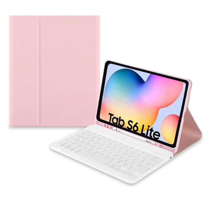 Tech-Protect - Tech-Protect Galaxy Tab S6 Lite (2020/2022) Fodral med Tangentbord - Rosa
