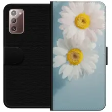 Gustaf - Pl&aring;nboksfodral till Samsung Galaxy Note20 med Sommarblommor
