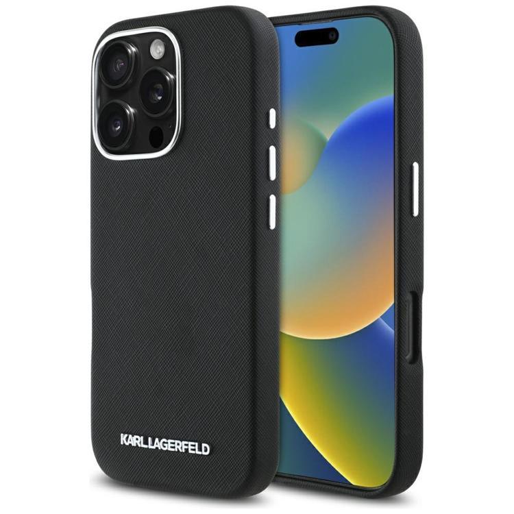 Karl Lagerfeld iPhone 16 Pro Max Mobilskal MagSafe Saffiano Full Wrapped | 2353 | AlltMobil