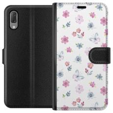 iSecrets - Plånboksfodral till Sony Xperia L3 med Blommor och fjärillar