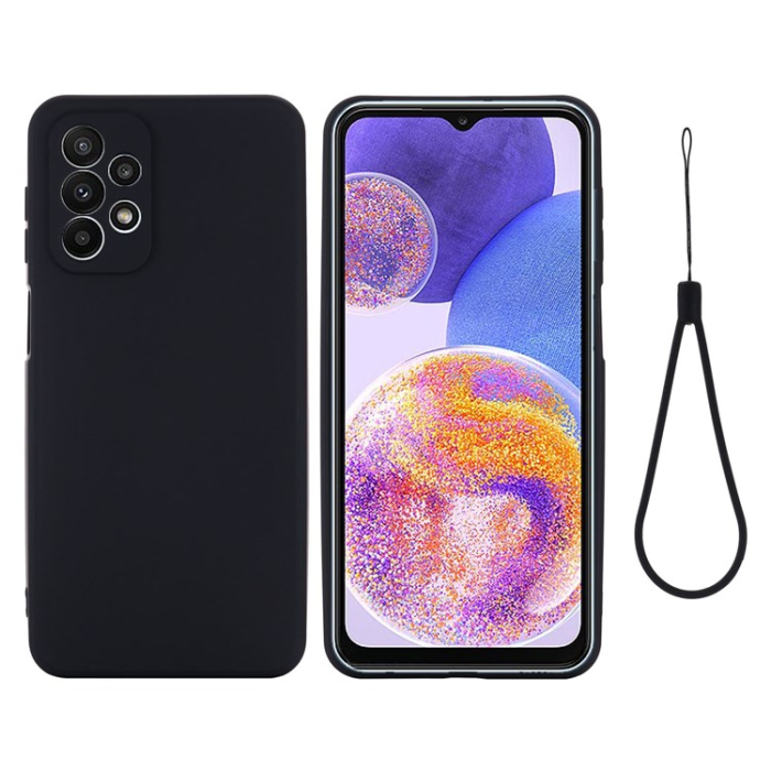 A-One Brand - Galaxy A23 4G/5G Mobilskal Liquid Silicone - Svart