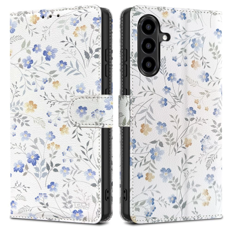 Tech-Protect Plånboksfodral För Galaxy A57 5G - Spring Flowers