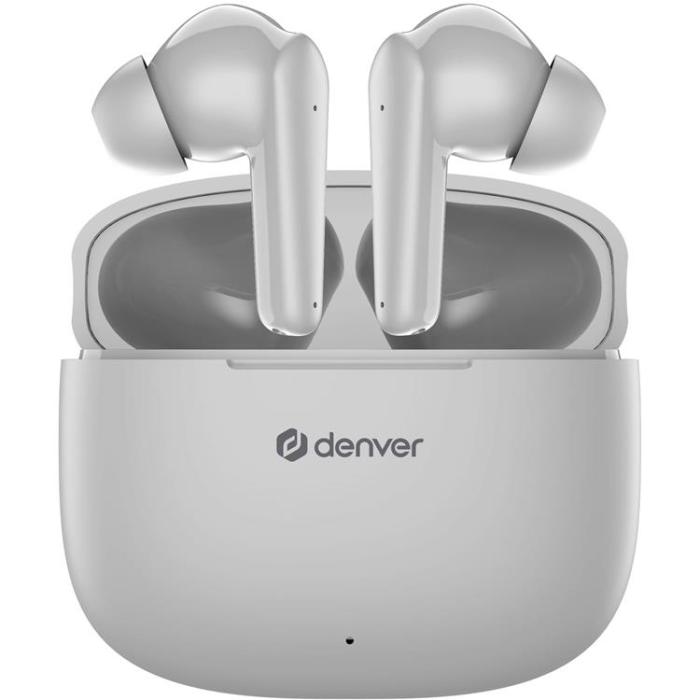 Denver - DENVER TWE-48GR Trådlös Bluetooth Hörlur med Laddetui