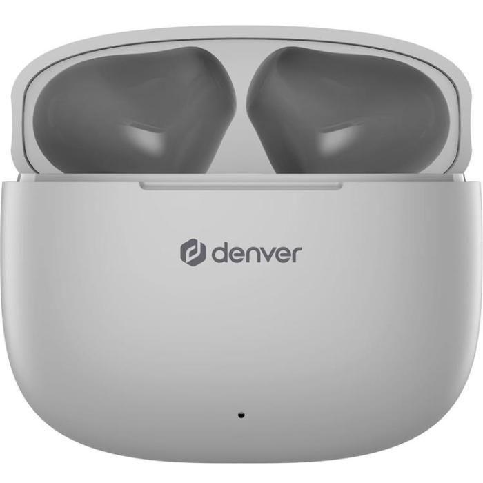 Denver - DENVER TWE-48GR Trådlös Bluetooth Hörlur med Laddetui