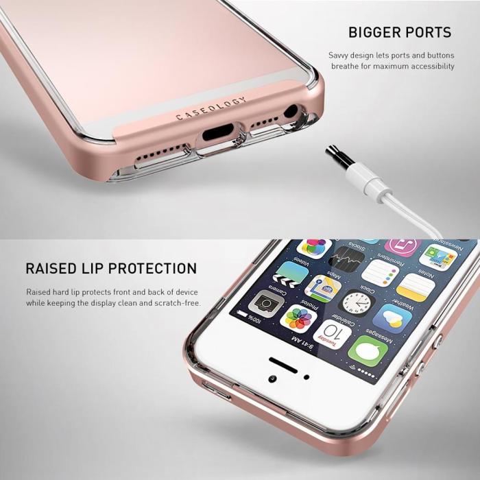Caseology - Caseology Skyfall Skal till Apple iPhone 5/5S/SE - Rose Gold