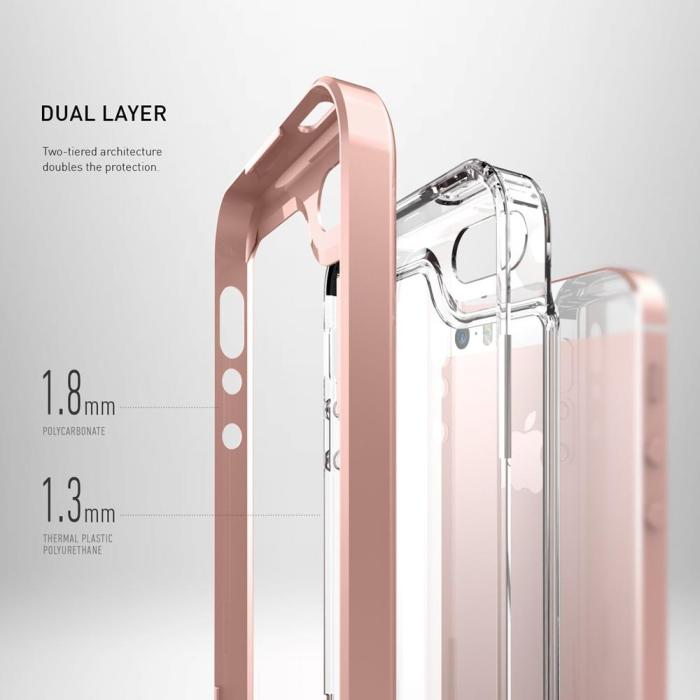 Caseology - Caseology Skyfall Skal till Apple iPhone 5/5S/SE - Rose Gold