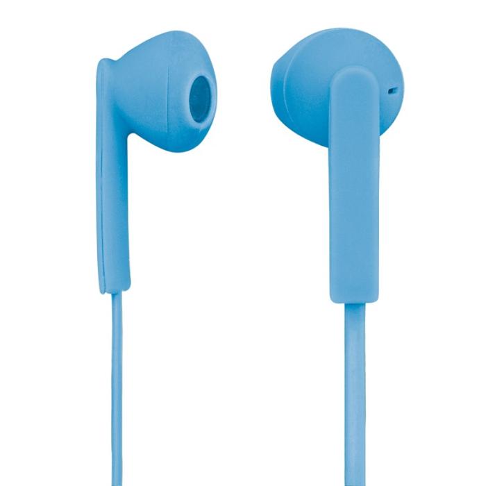 UTGATT5 - HAMA Hörlur Mood In-Ear Mic Platt kabel - Blå