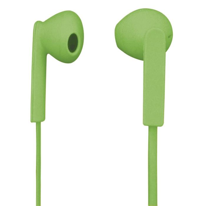 UTGATT5 - HAMA Hörlur Mood In-Ear Mic Platt kabel - Grön