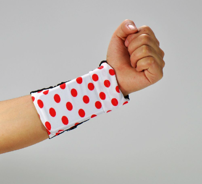 UTGATT5 - PCMAMA Wrist band till mobil - Large - (Polka dot Rosa)