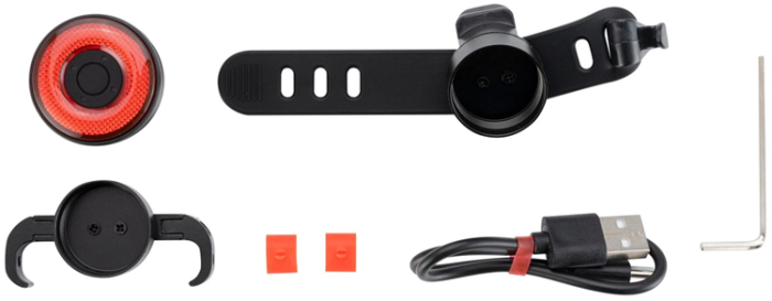 Rockbros - Rockbros Q5 bakre Cykelljus med intelligent stoppsystem - Svart