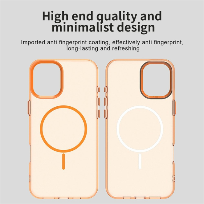 A-One Brand - iPhone 17 Mobilskal MagSafe Candy Color - Orange