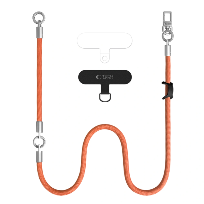Tech-Protect - Tech-Protect Mobilrem Crossbody Och Wrist C10S - Orange/Titanium
