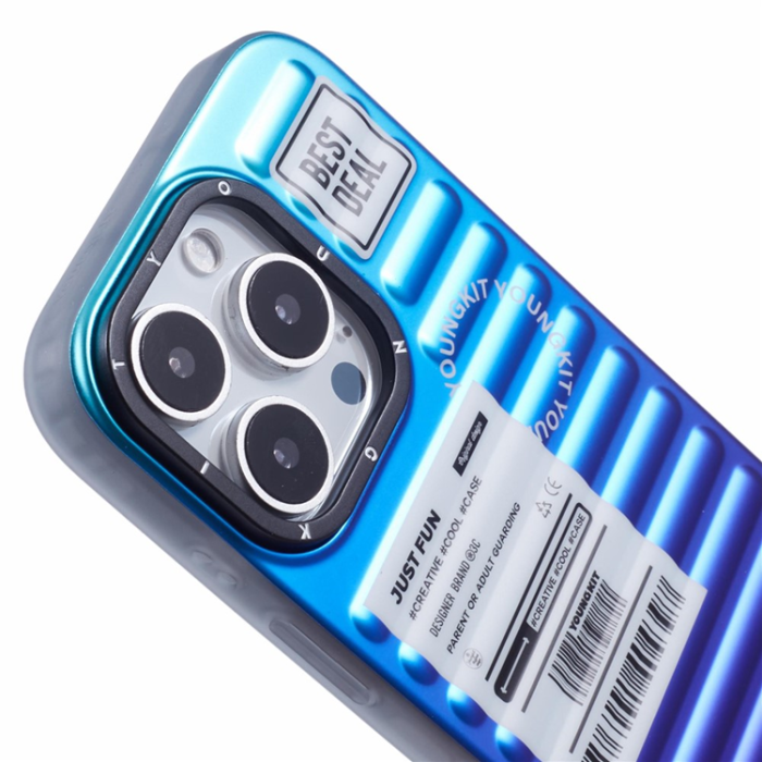 YOUNGKIT - YOUNGKIT iPhone 16 Pro Mobilskal Suitcase Style - Flerfärgad