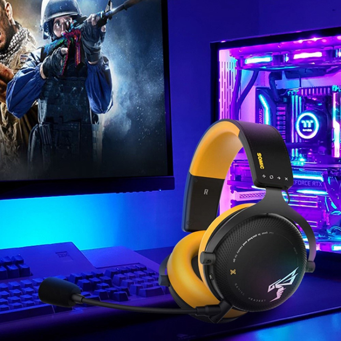 SOMIC - SOMIC Over-Ear Gaming Hörlurar Trådbundna 2.4G USB E-Sports G760