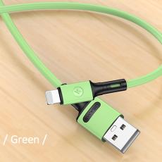 USAMS - USAMS Kabel U52 lightning 2A Snabbladdning 1m gr&ouml;n SJ434USB02