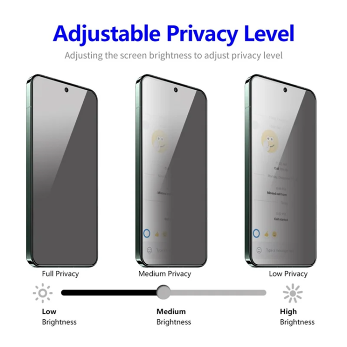 Boom of Sweden - [2-Pack] BOOM Google Pixel 10/10 Pro/9/9 Pro Härdat Glas Skärmskydd Privacy