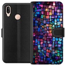 Gustaf - Pl&aring;nboksfodral till Huawei P20 lite med Disco