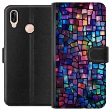 Gustaf - Pl&aring;nboksfodral till Huawei P20 lite med Disco