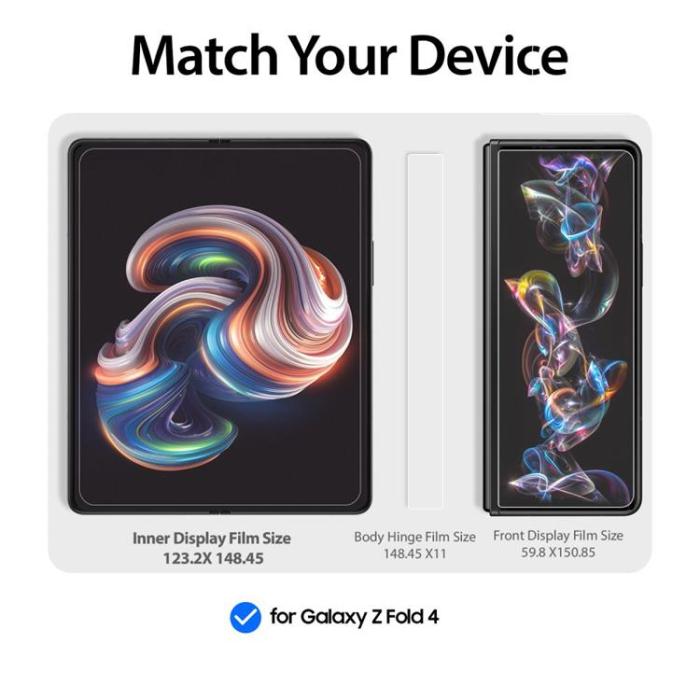 UTGATT - Whitestone Galaxy Z Fold 4 Härdat Glas Skärmskydd Premium Gen Film