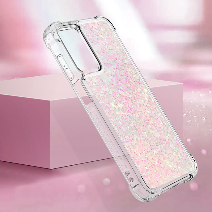 A-One Brand - Galaxy A17/A26 Mobilskal Glitter Quicksand TPU - Rosa