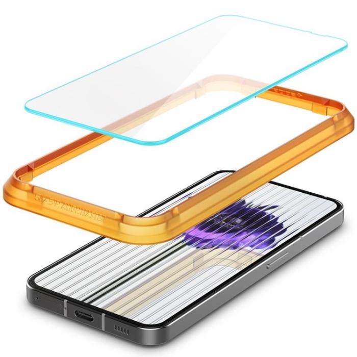UTGATT - Spigen [2-Pack] Nothing Phone 1 Härdat Glas Skärmskydd Alm Glas.Tr Slim - Clear