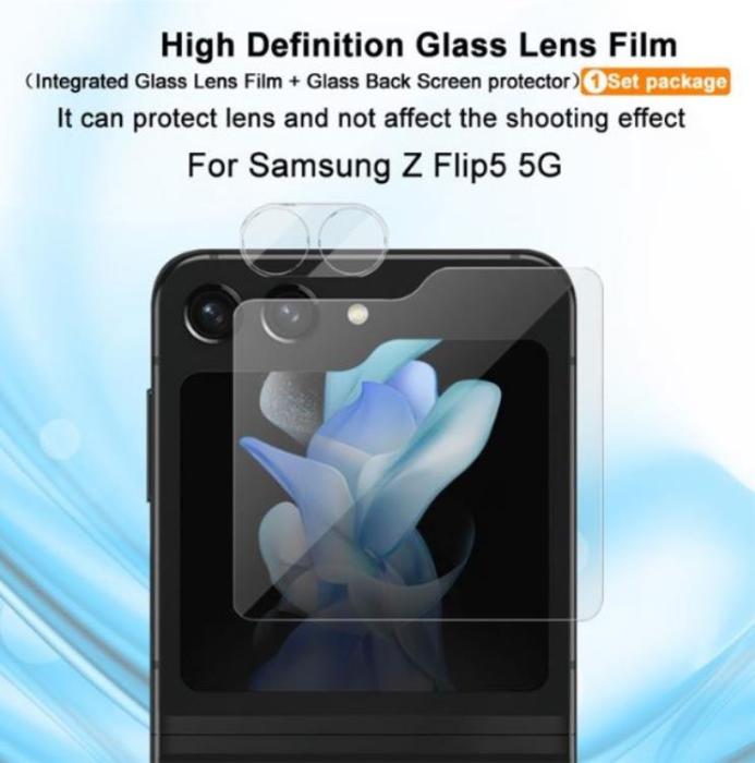 Imak - iMak Galaxy Z Flip 5 Kameralinsskydd i Härdat glas
