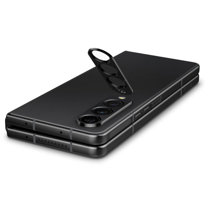 UTGATT - Spigen Galaxy Z Fold 4 Linsskydd OPTIK.TR 2-Pack - Svart