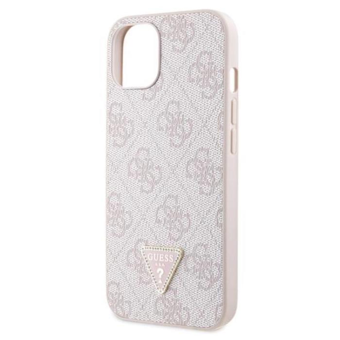 Guess - Guess iPhone 14 Mobilskal Crossbody Metall Logo - Rosa
