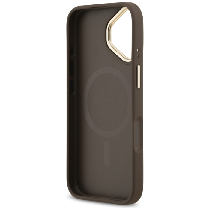 Guess - Guess iPhone 17 Mobilskal Magsafe Stripe - Brun