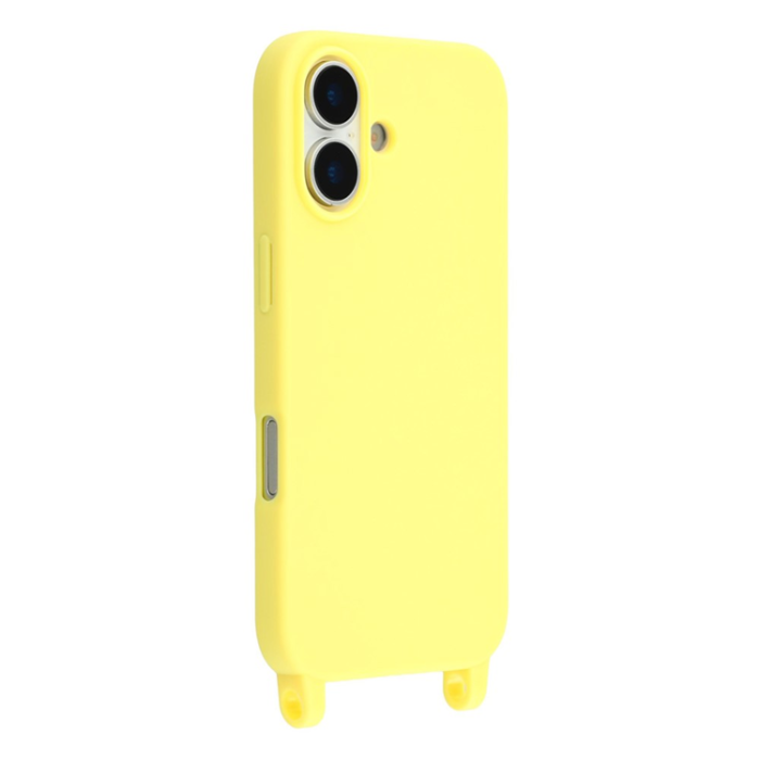 A-One Brand - iPhone 17 Mobilskal TPU Shockproof med Lanyard - Gul