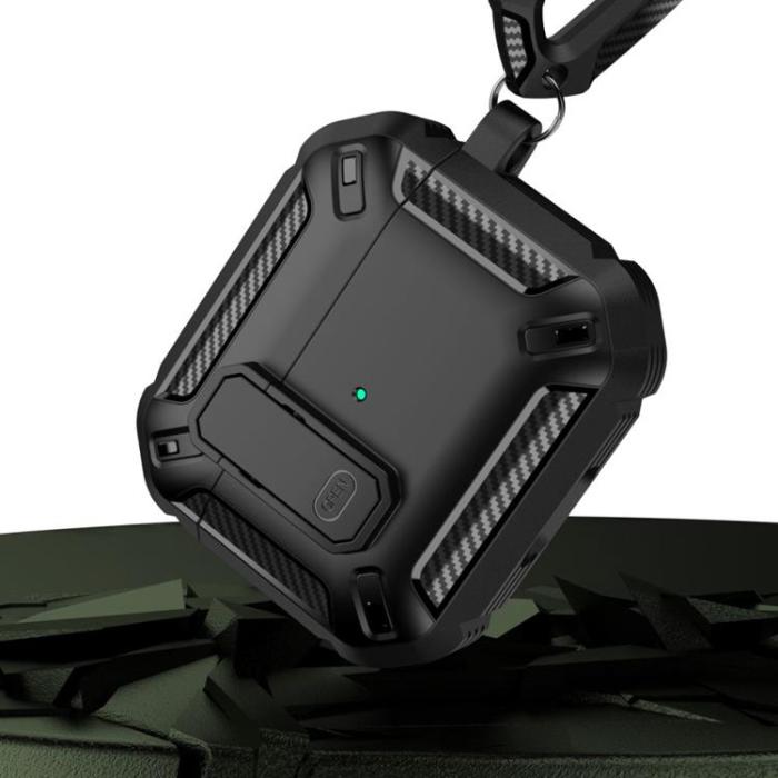 UTGATT - Tech-Protect Apple Airpods 3 Skal X-Carbo - Svart
