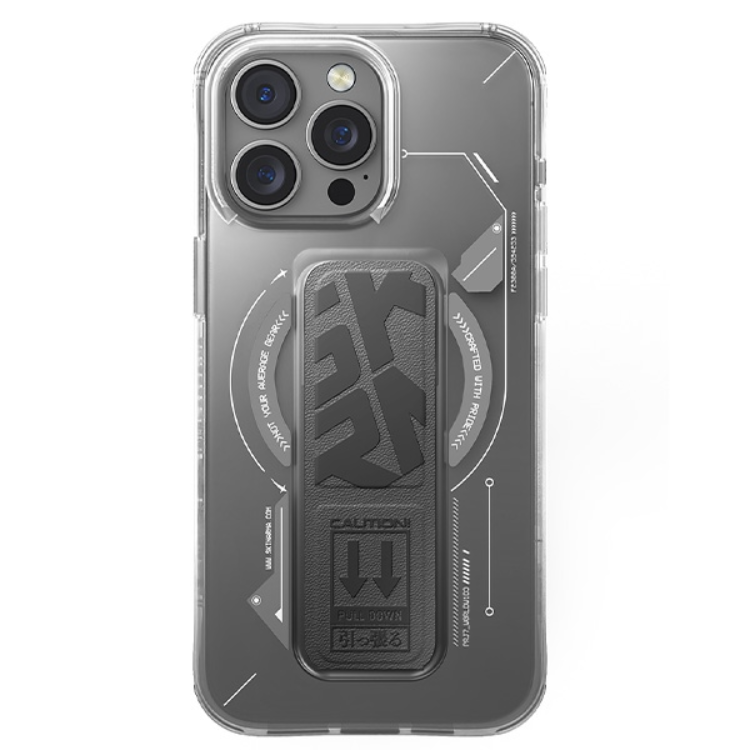 Skinarma iPhone 16 Pro Max Mobilskal MagSafe Magnetic Grip Stativ- Titanium | 2353 | AlltMobil