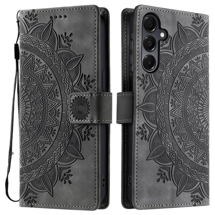 OEM - Style 018 Samsung Galaxy A55 5G Plånboksfodral Konstläder - Grå