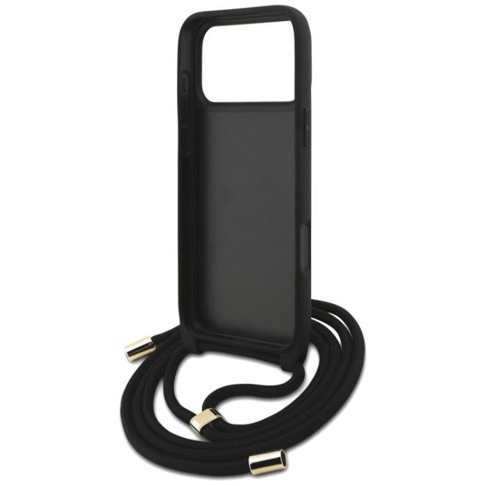 Guess - Guess iPhone 17 Pro Max Mobilskal 4G Big Logo Cord Crossbody - Brun