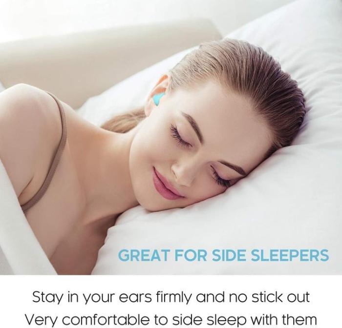 A-One Brand - [12-Pack] Silikon Silent Night Formbara Öronproppar - Orange