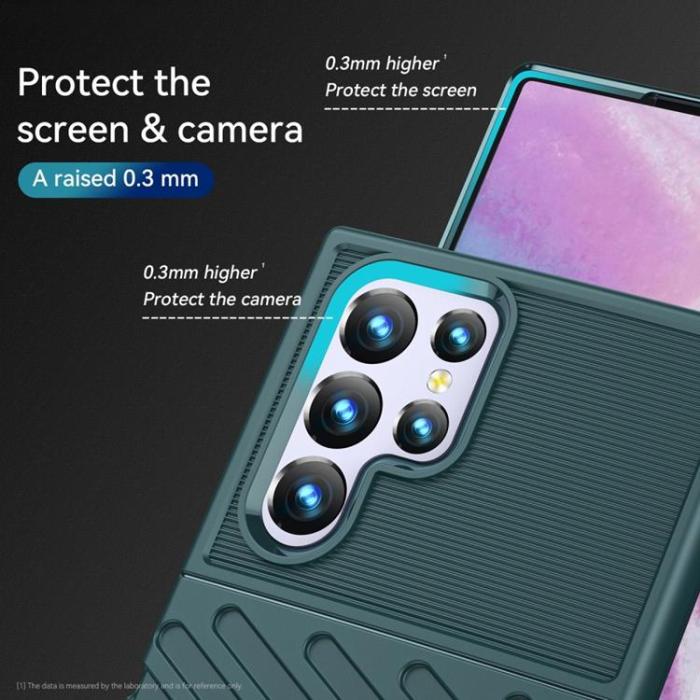 OEM - Thunder Twill Skal Galaxy S22 Ultra 5G - Grön